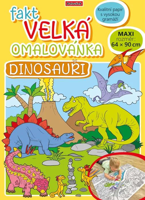 Termék főképe Fakt velká omalovánka - Dinosauři