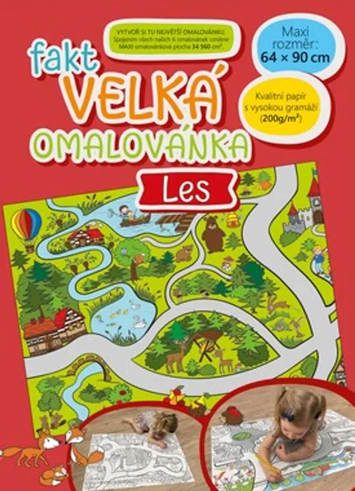 Termék főképe Fakt velká omalovánka - Les