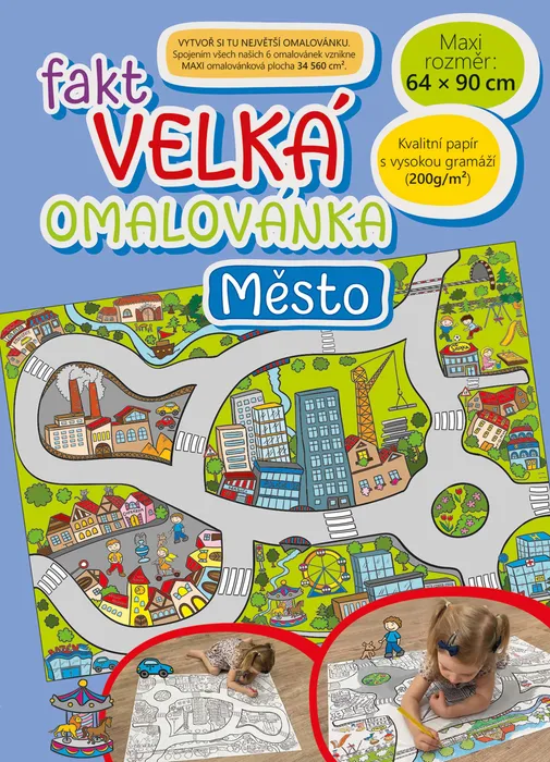 Termék főképe Fakt velká omalovánka - Město