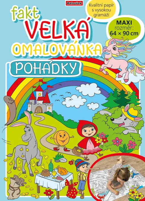 Termék főképe Fakt velká omalovánka - Pohádky