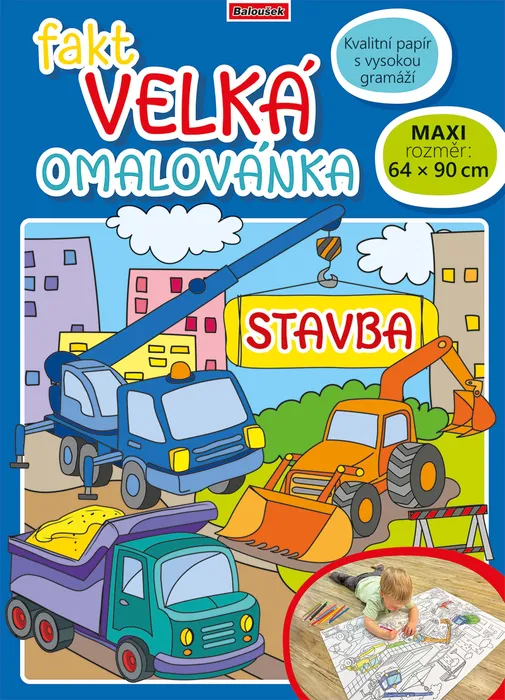 Termék főképe Fakt velká omalovánka - Stavba