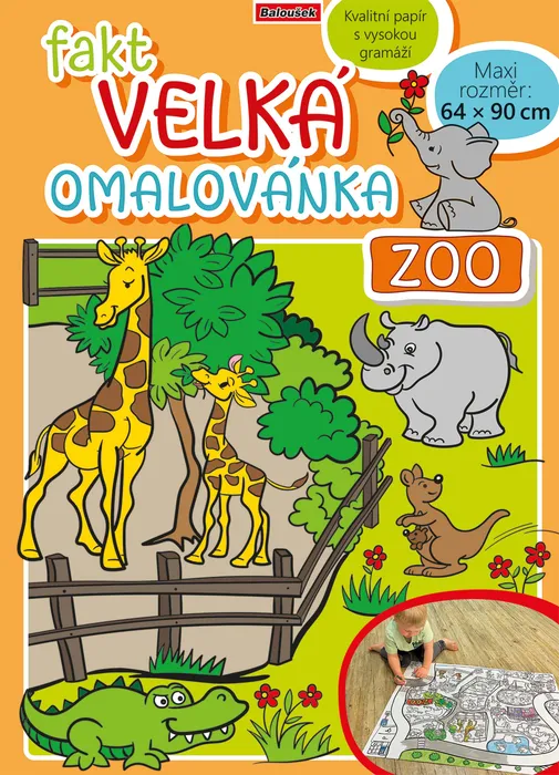 Termék főképe Fakt velká omalovánka - ZOO