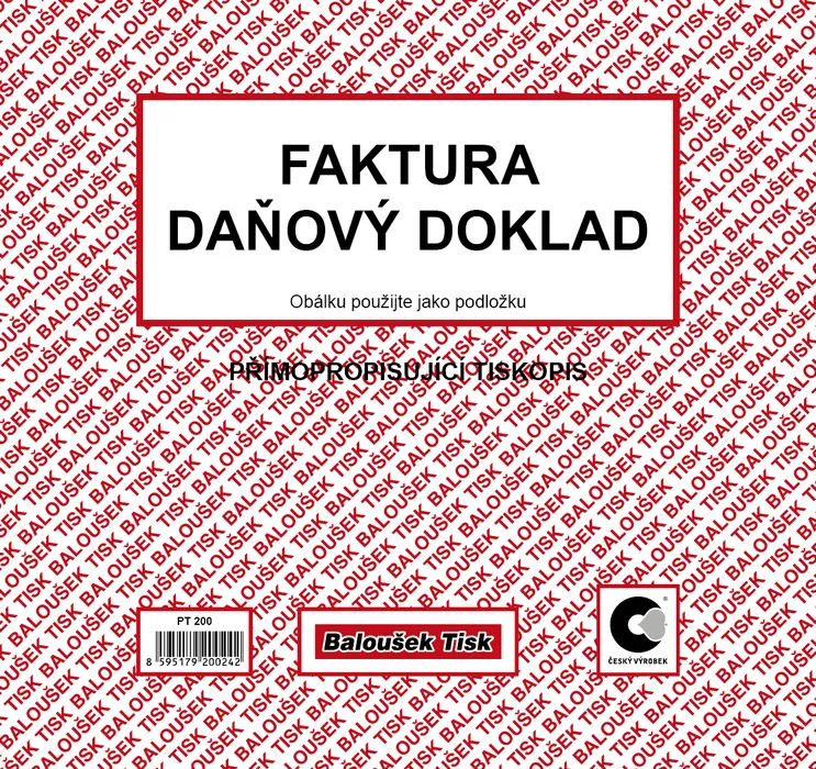 Termék főképe Faktura daňový doklad 2/3 A4 PT200