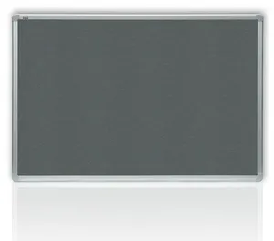 Szürke filc tábla alumínium keretben 60x90 cm