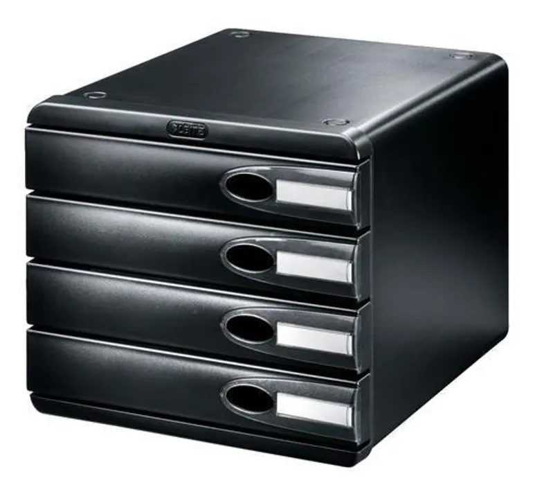 Termék főképe Filing-box, plastic, 4 drawers, LEITZ "Allura", black