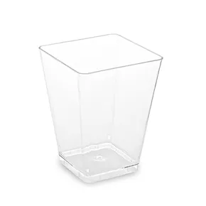 Fingerfood tál (PS) négyzet víztiszta 58 x 58 x 76 mm 160ml [20 db]