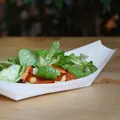 Következő termékkép Fingerfood tálca fa hajó alakú 18 x 10,5 cm [100 db]