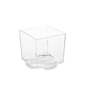 Fingerfood tál (PS) négyzet víztiszta 44 x 44 x 43 mm 65ml [20 db]