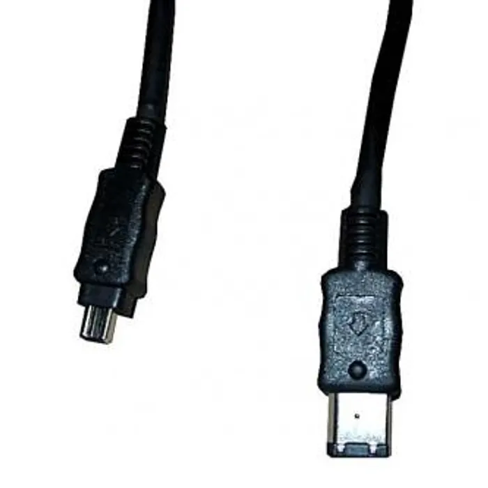 Termék főképe FireWire kabel IEEE 1394, IEEE 1394 (6pin) M- IEEE 1394 (4pin) M, 2m, černý