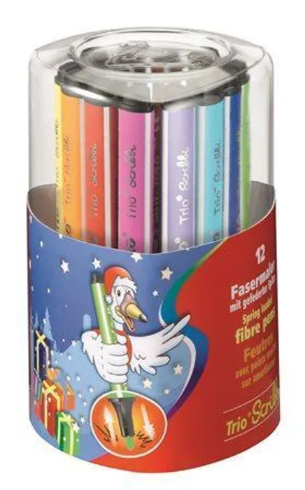 Termék főképe Fix s odpruženým hrotem STABILO Trio Scribbi - 12 ks