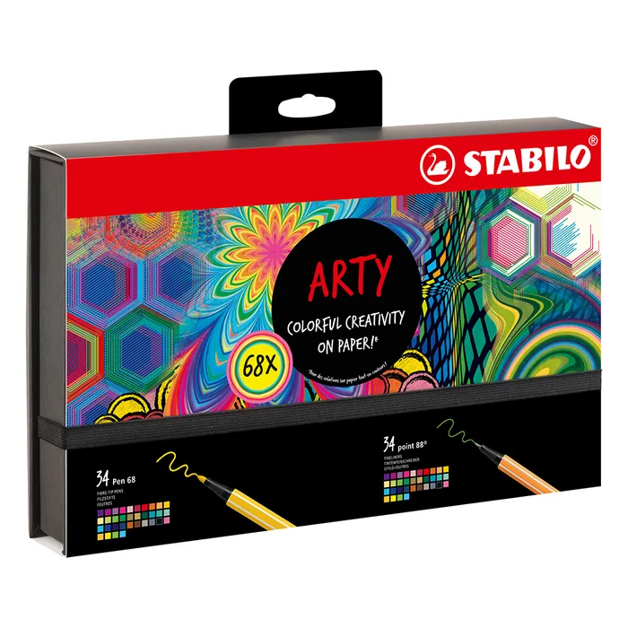 Termék főképe Fixy a linery STABILO ARTY 68 ks (Pen 68 + point 88)