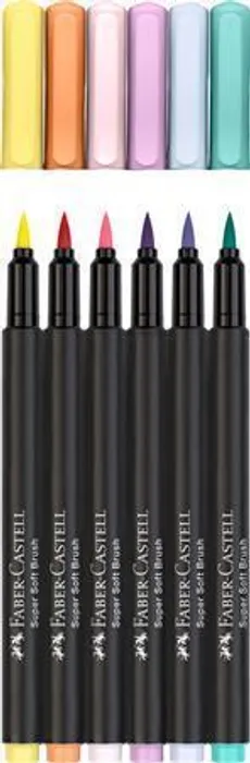 Termék főképe Fixy Faber-Castell Black Edition Brush 6 barev, pastel