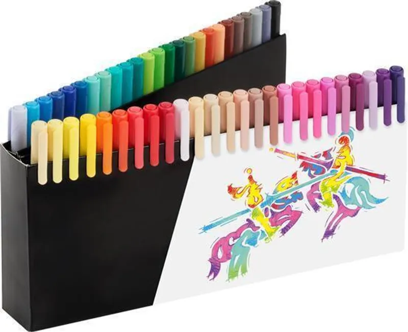 Termék főképe Fixy Faber-Castell Black Edition Brush - stojánek, 50 barev