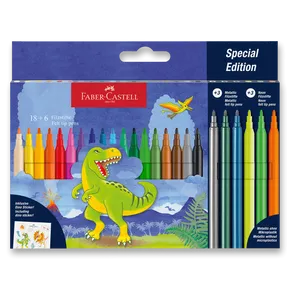 Faber-Castell dinoszaurusz markerek, 24 színű