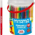 Következő termékkép Fixek, készlet, 100 db, mosható, 3 mm, háromszögletű, MITAMA 62876