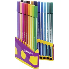 Markerek STABILO Pen 68 ColorParade sárga/lila 20 színben