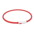 Flash USB világító gallér XS-XL 70 cm / 10 mm, - piros