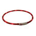 Flash USB világító gallér XS-XL 70 cm / 10 mm, - piros