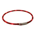 Flash USB világító gallér XS-XL 70 cm / 10 mm, - piros