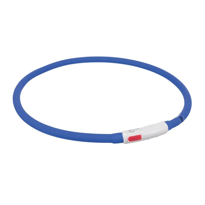Termék főképe Flash USB svítící obojek XS-XL 70 cm / 10 mm, - královská modrá