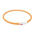 Flash USB világító gallér XS-XL 70 cm / 10 mm, - narancssárga