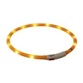 Flash USB világító gallér XS-XL 70 cm / 10 mm, - narancssárga