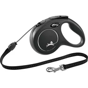 Flexi New Classic M zsinór 5 m, max.20 kg, - fekete