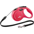 Flexi New Classic M zsinór 5 m, max.20 kg, - piros