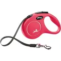 Flexi New Classic S öv 5 m, max.15 kg, - piros