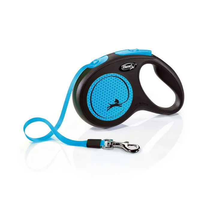 Termék főképe Flexi New Neon M pásek 5 m, max.25 kg, modrá