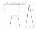 Következő termékkép Flipchart ARTA YSA PLUS 70x100 cm, magnetický s rameny