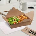 Elviteles doboz (PAP/PE) zsírálló kraft `L` 195 x 138 mm 2500ml [40 db]