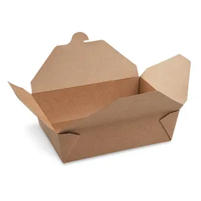 Elviteles doboz (PAP/PE) zsírálló kraft `L` 195 x 138 mm 2500ml [40 db]