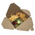 Elviteles doboz (PAP/PE) zsírálló kraft `L` 195 x 138 mm 2500ml [40 db]