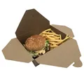 Következő termékkép Elviteles doboz (PAP/PE) zsírálló kraft `S` 110 x 89 mm 700ml [50 db]