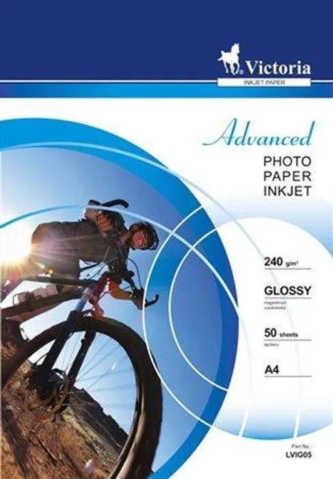 Termék főképe Fotografický papír "Advanced", do inkoustové tiskárny, lesklý, A4, 240g, VICTORIA 50 listů
