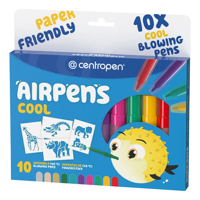 Termék főképe Foukací fixy CENTROPEN 1500, 10ks Air Pens Cool set
