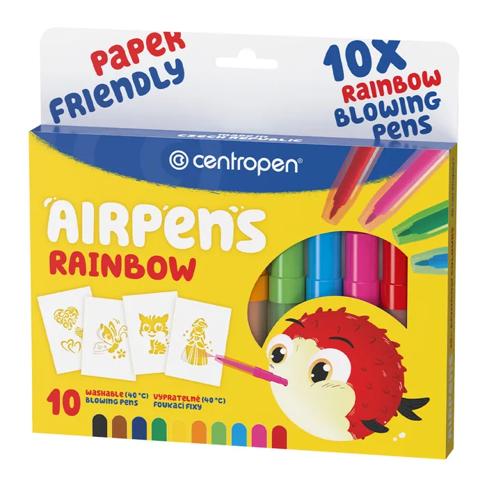 Termék főképe Foukací fixy CENTROPEN 1500, 10ks Air Pens Rainbow