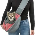 Következő termékkép Front Sling Carrier - přední nosítko/taška, 50 x 25 x 18 cm, růžová/šedá (max. 5kg)