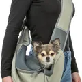 Következő termékkép Front Sling Carrier - přední nosítko/taška, 50 x 25 x 18 cm, světlezelená/šedá (max. 5kg)