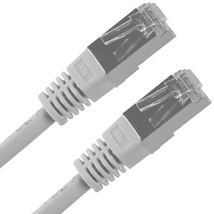Termék főképe FTP patchcord, Cat.5e, RJ45 M-0.5m, stíněný, šedý, economy