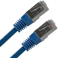 FTP patchcord, Cat.5e, RJ45 M-5m, árnyékolt, kék, tiszta réz, gazdaságos