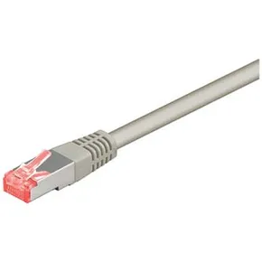 FTP patchcord, Cat.6, RJ45 M-10m, árnyékolt, LSOH, szürke, gazdaságos