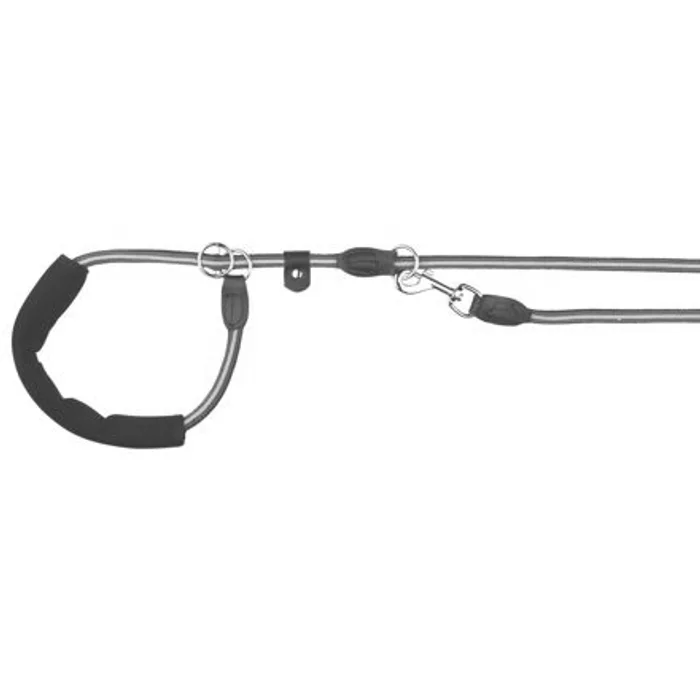 Termék főképe FUSION kulaté vodítko Retrívrs gum.rukojetí M-XL 1,90m/13mm, černo-zelený - DOPRODEJ