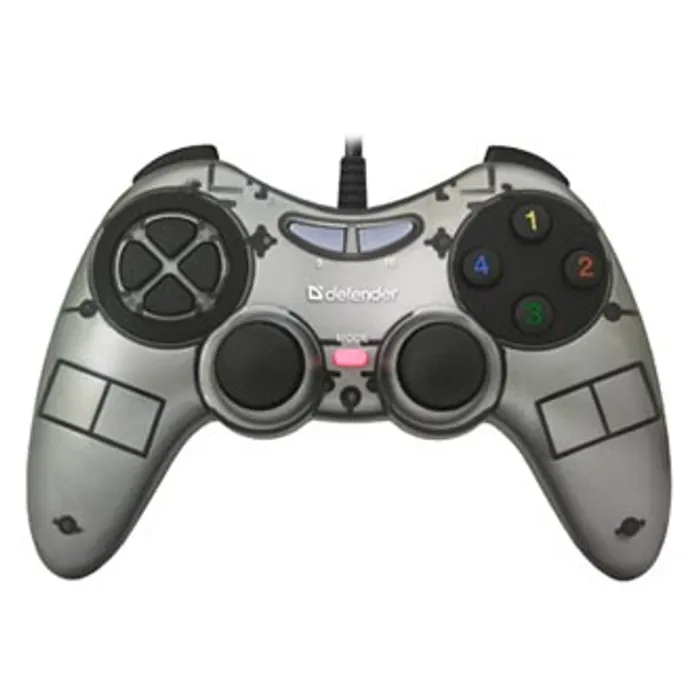 Termék főképe Gamepad Defender Zoom, 10tl., USB, šedý, vibrační, Windows XP/VISTA/7/8/10