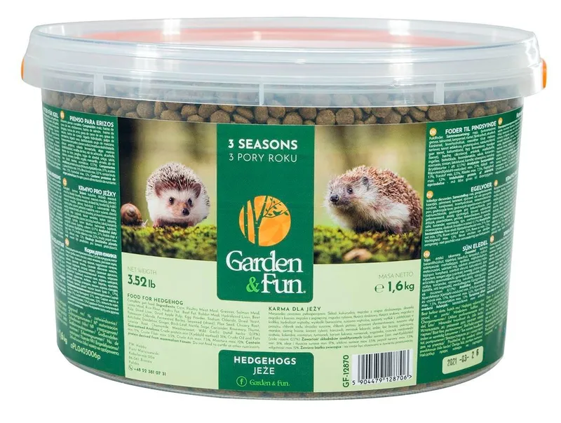 Termék főképe GARDEN FUN krmivo pro volně žijící ježky kyblík 1,6 kg
