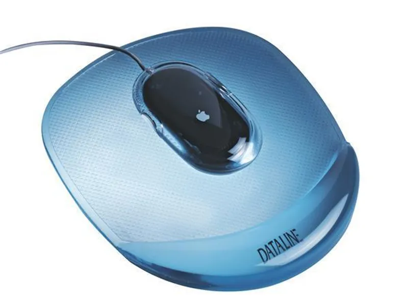 Termék főképe Gelová podložka pod myš "Crystal", transparentní modrá, ESSELTE