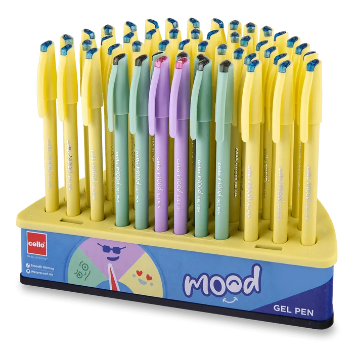 Termék főképe Gelové kuličkové pero Cello MOOD stojánek, 50 ks