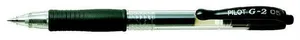 G-2 zselés toll, fekete, 0,32 mm, PILOT