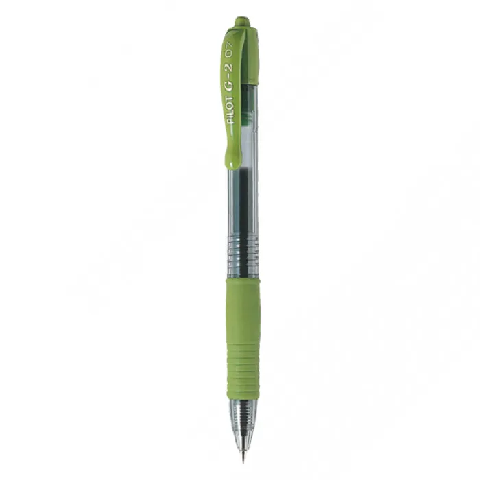 Termék főképe Gelové pero "G-2", světle zelená, 0,32 mm, stiskací mechanismus, PILOT